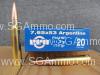 200 Round Case - 7.65x53 Argentine Mauser 174 Grain FMJ Ammo by Prvi Partizan - PP7AF